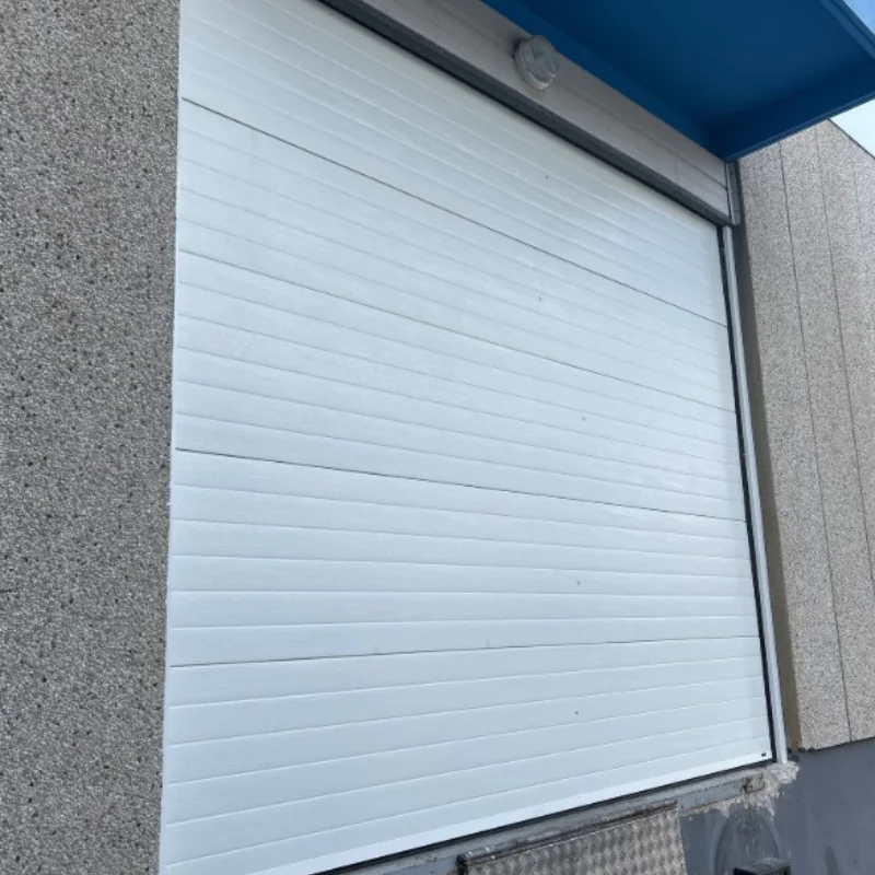 Installation d'une porte sectionnelle industrielle motorisée pour CARGOTRANS 