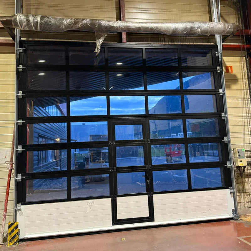 porte sectionnelle industrielle transparente pour TREMPELEC