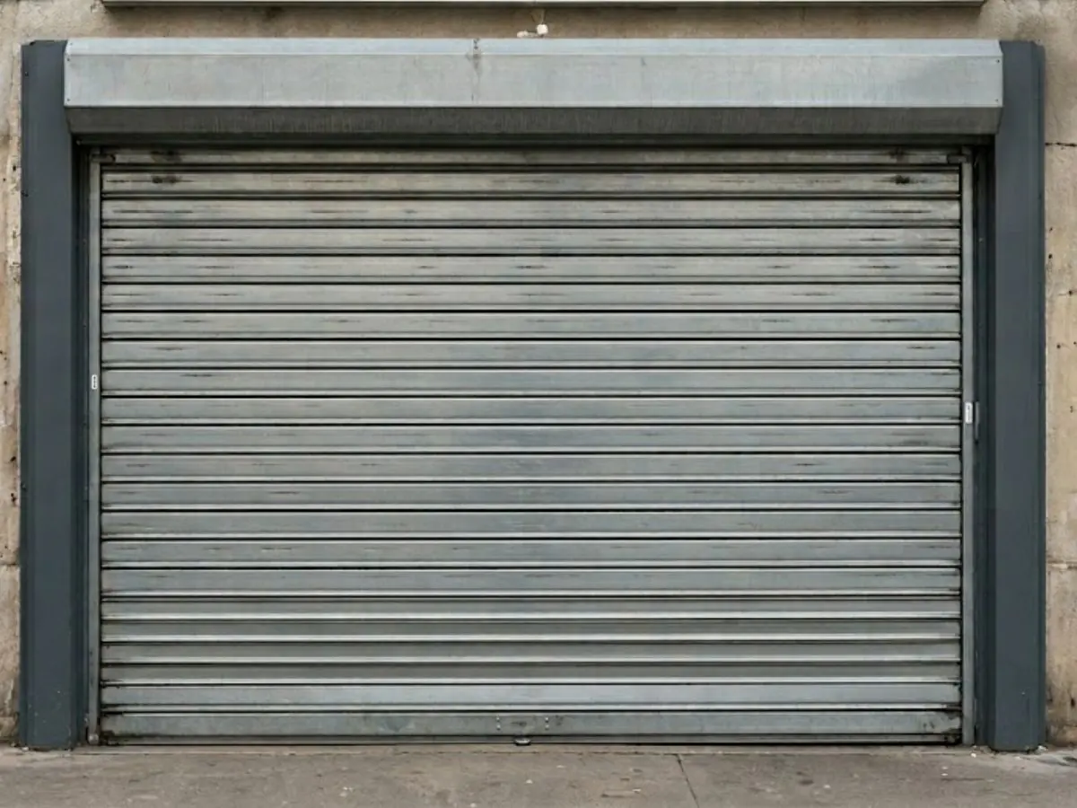 Rideau métallique motorisé 4 m x 3,5 m