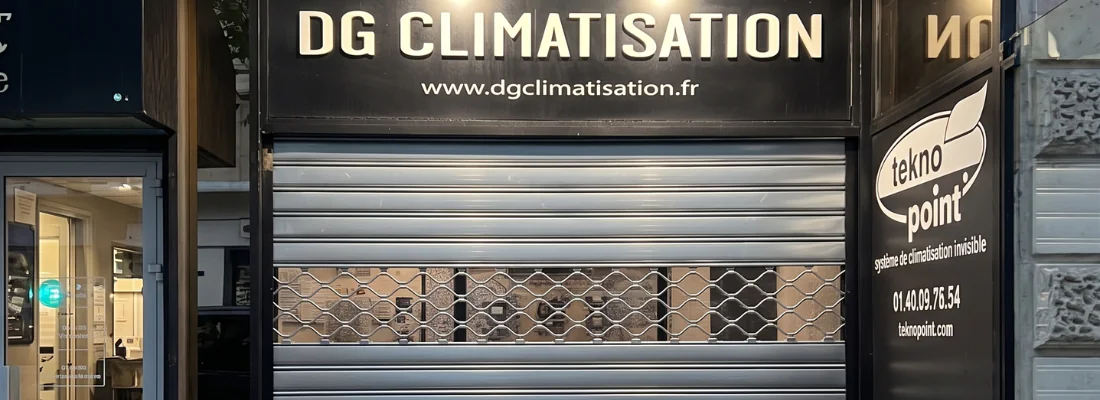 Remplacement de l'axe motorisé et fourniturepose d'un tablier panaché pour DG Climatisation à Paris 15 (75)
