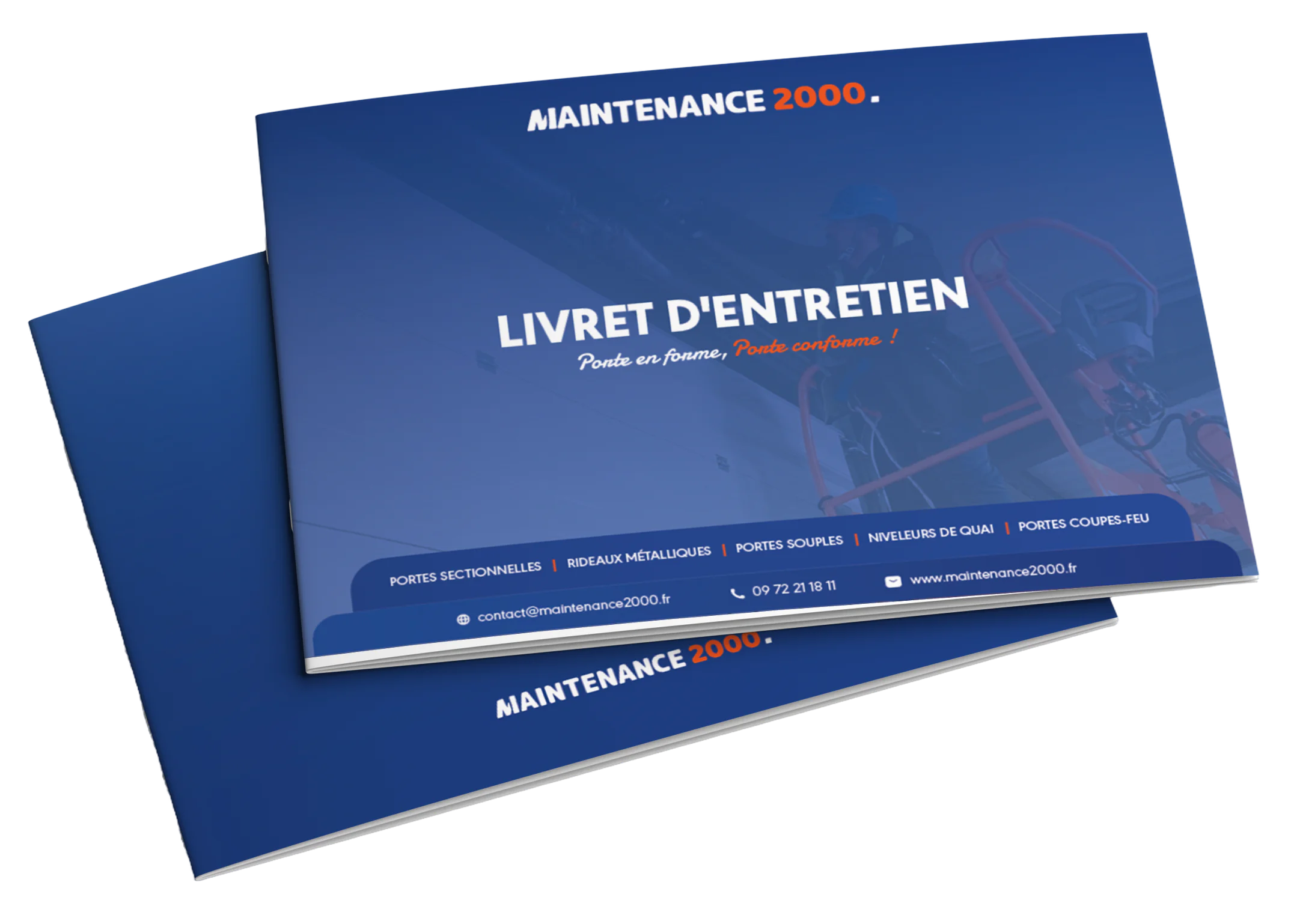 Carnet d'entretien porte industrielle de Maintenance 2000