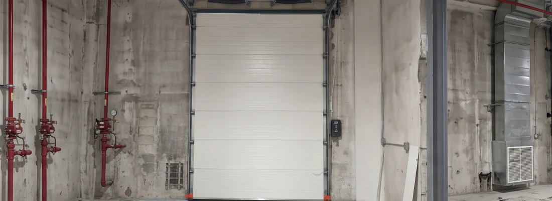 Pose d'une porte sectionnelle complète modèle DOORGATE pour Auchan Drive à Cergy (95)