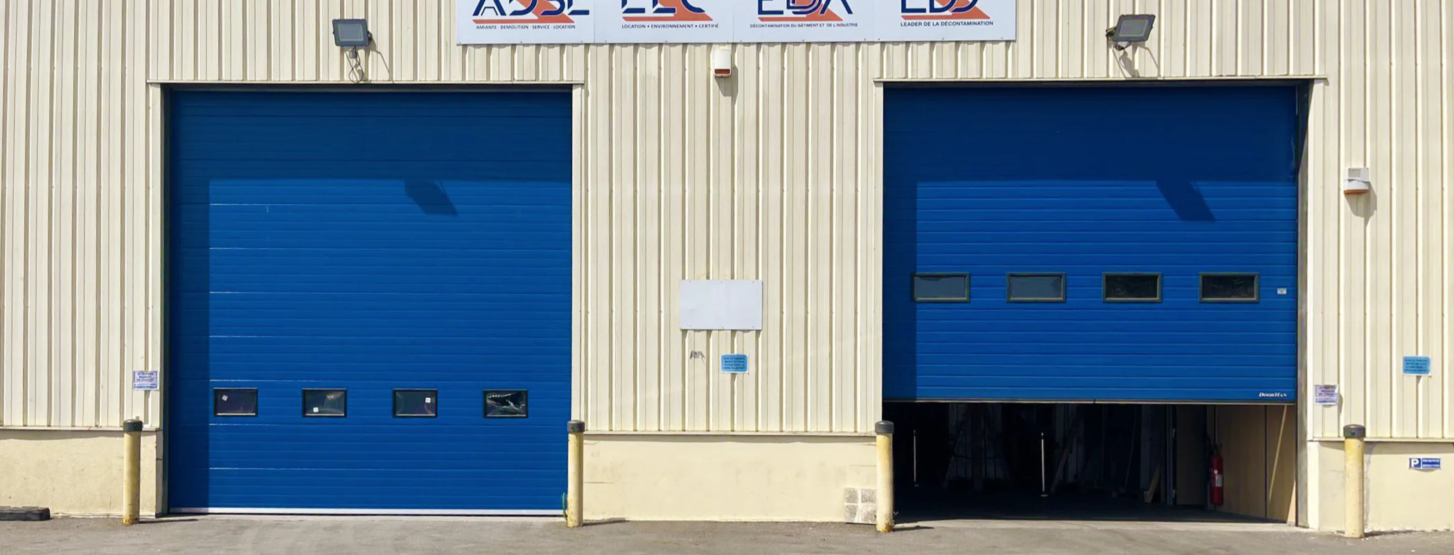 portes industrielles en Rhône